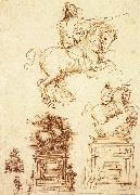 Leonardo  Da Vinci Study for the Trivulzio Equestrian Monument china oil painting artist